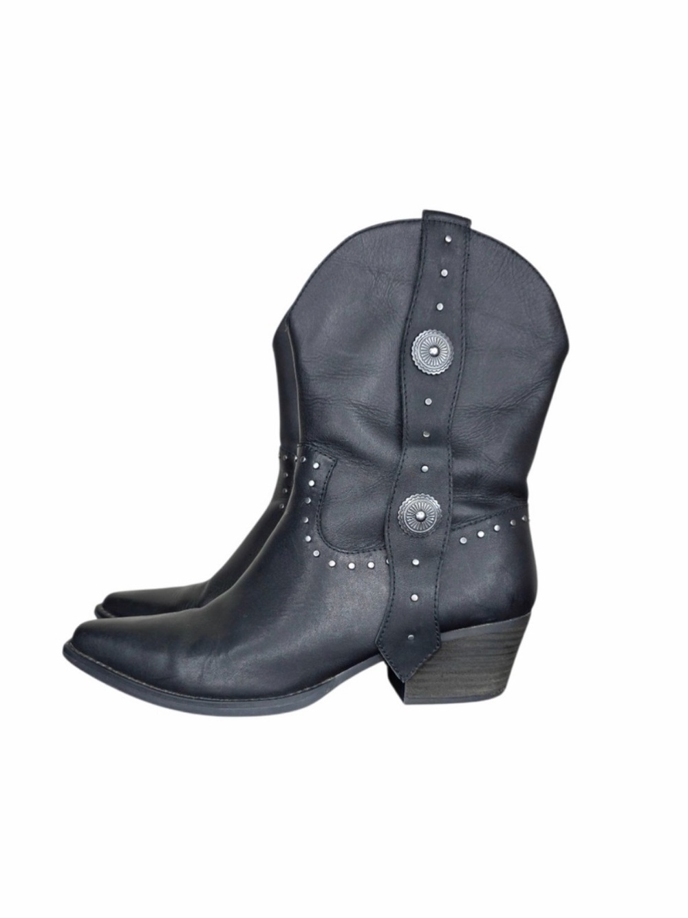 Dingo Women´s True West Snip Toe Black Western Boots Size 10M‎ DI373